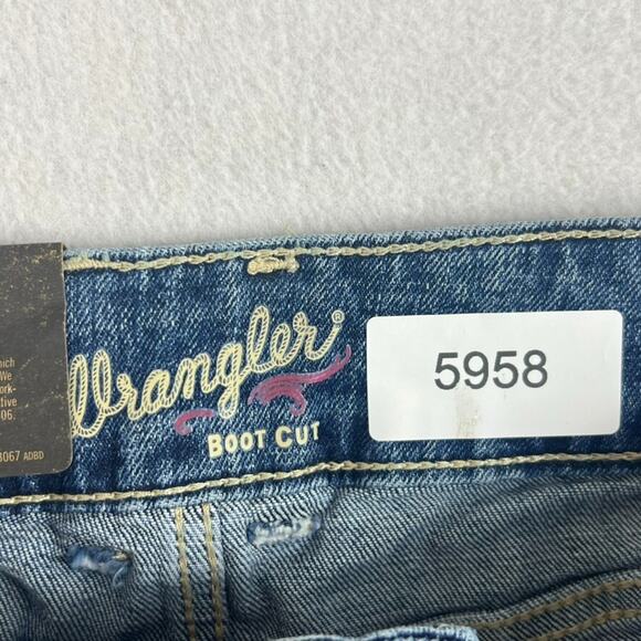Wrangler Jeans Women's Size 7x34 Retro Bootcut Dark Wash Denim - Picture 7 of 14